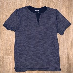 Express button tee shirt